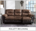 FOLLETT RECLINING SOFA