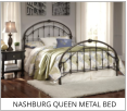 Nashburg Queen Metal Bed