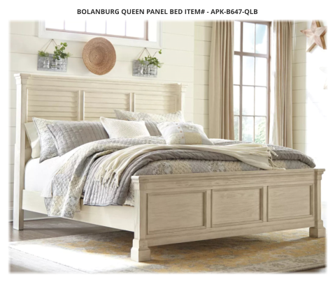 Bolanburg Queen Panel Bed ITEM# - APK-B647-QLB