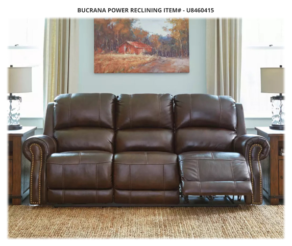 BUCRANA POWER RECLINING ITEM# - U8460415