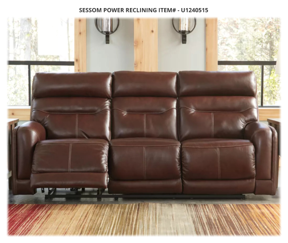 SESSOM POWER RECLINING ITEM# - U1240515