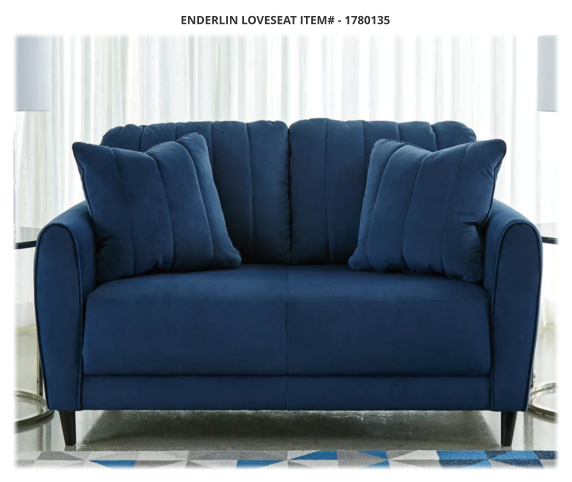 ENDERLIN LOVESEAT ITEM# - 1780135