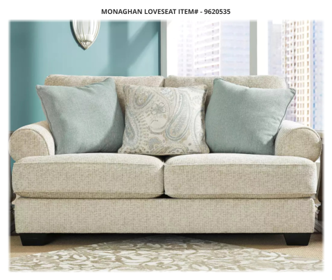 MONAGHAN LOVESEAT ITEM# - 9620535