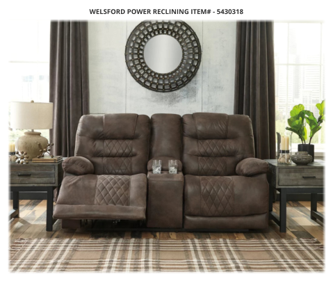 WELSFORD POWER RECLINING ITEM# - 5430318