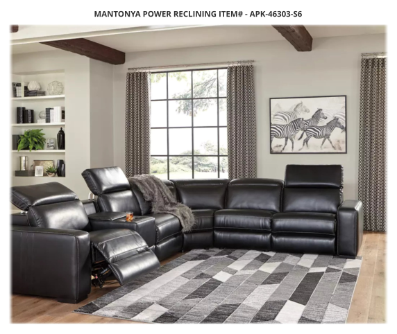 MANTONYA POWER RECLINING ITEM# - APK-46303-S6