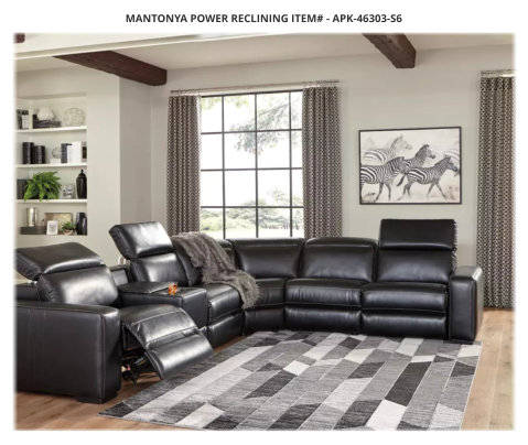 MANTONYA POWER RECLINING ITEM# - APK-46303-S6