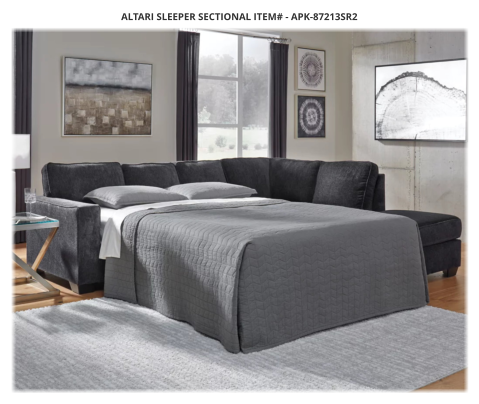 ALTARI SLEEPER SECTIONAL ITEM# - APK-87213SR2