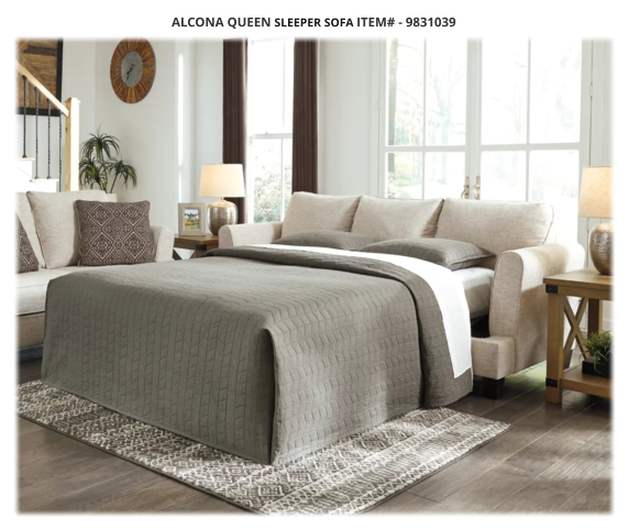 ALCONA QUEEN SLEEPER SOFA ITEM# - 9831039