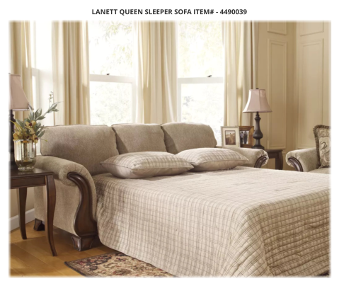 LANETT QUEEN SLEEPER SOFA ITEM# - 4490039