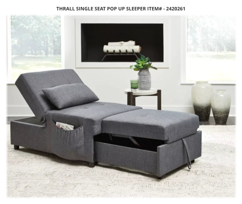 Thrall Single Seat Pop Up Sleeper ITEM# - 2420261