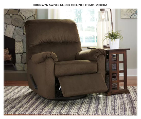 Bronwyn Swivel Glider Recliner ITEM# - 2600161