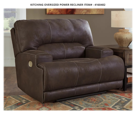 Kitching Oversized Power Recliner ITEM# - 4160482