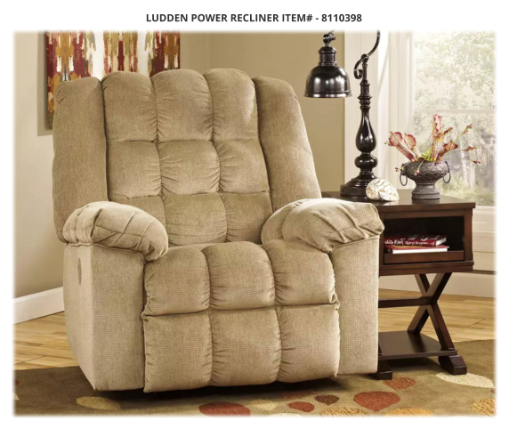 Ludden Power Recliner ITEM# - 8110398