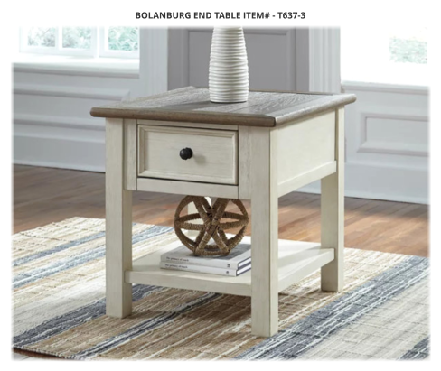 BOLANBURG END TABLE ITEM# - T637-3