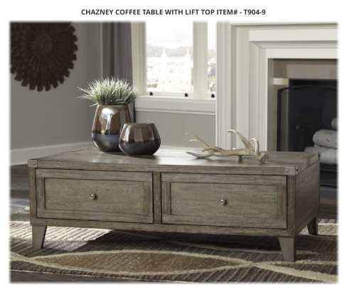 Chazney Coffee Table with Lift Top ITEM# - T904-9