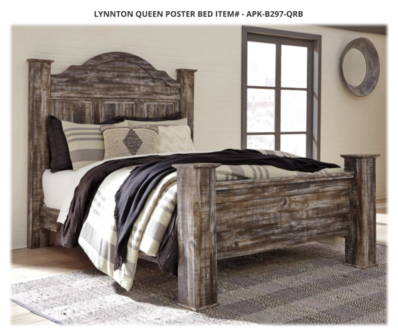 Lynnton Queen Poster Bed ITEM# - APK-B297-QRB